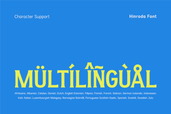 Hinroda Font PNG with transparent background - Preview 3