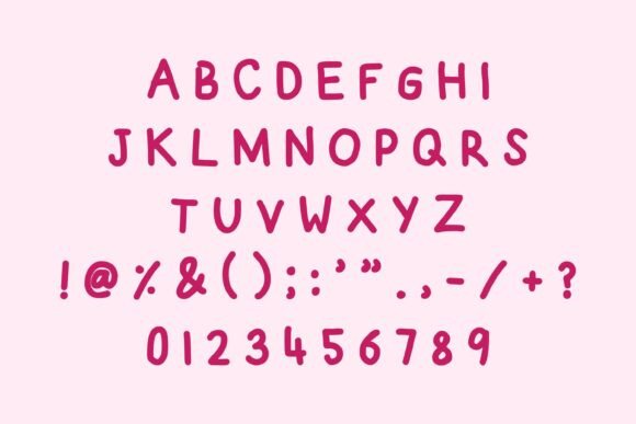 Joyful Cheerful Font PNG with transparent background - Preview 2