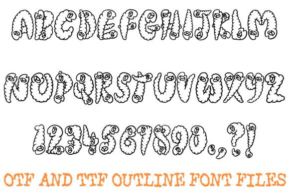 Little Grubs Font PNG with transparent background - Preview 1