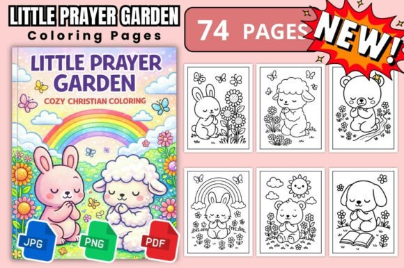 Little Prayer Garden Coloring Book Kids