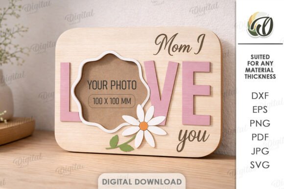 Mother's Day Photo Frame Laser Cut Laser Cutting By Digital Idea
