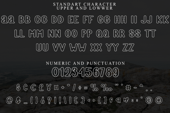 Plump Pudding Font PNG with transparent background - Preview 2