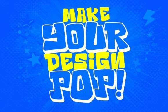Populaz Font PNG with transparent background - Preview 1