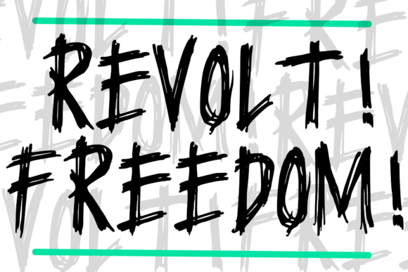 Punk Terror Font font preview - 1