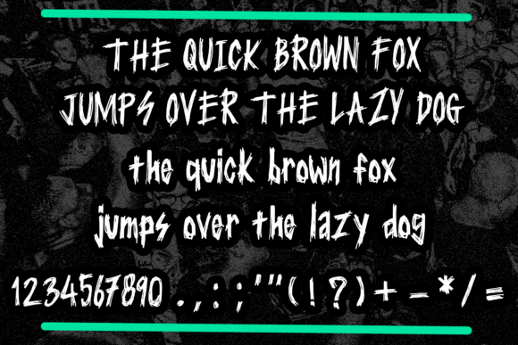 Punk Terror Font font preview - 4