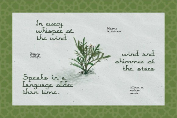 Qamarina Font PNG with transparent background - Preview 4