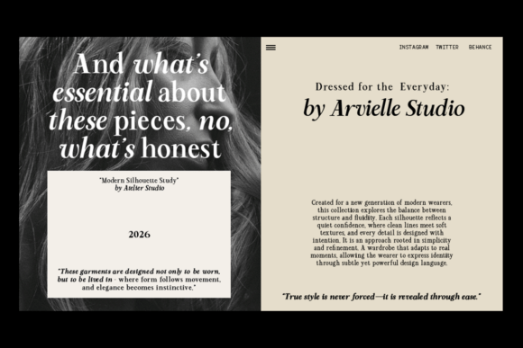 Rcl Arviel Font PNG with transparent background - Preview 2