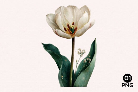Spring Tulip Flower Clipart Bundle Bundle · Creative Fabrica
