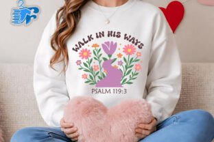 Walk in His Ways Bible Verse SVG Graphic by faysalahmedmithu1 ...