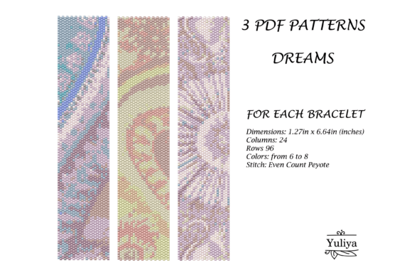 Abstract Peyote Bracelet Pattern PDF