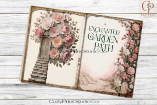 Blush Pink Cottagecore Junk Journal Page Graphic by CozyPrint Studio Co ...