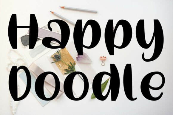 Bubbly Notes Font - Preview 1