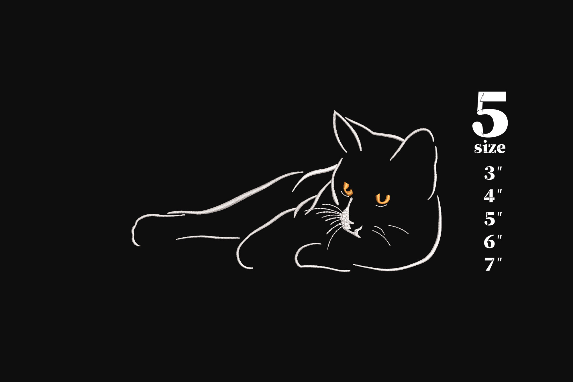 Minimalist Black Cat Silhouette