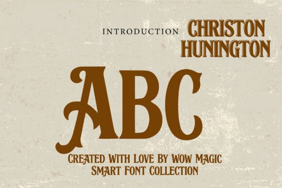 Christon Hunington Font - Preview 1
