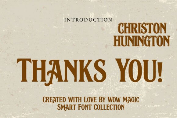 Christon Hunington Font - Preview 2