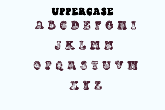 Cute Sea Font PNG with transparent background - Preview 3