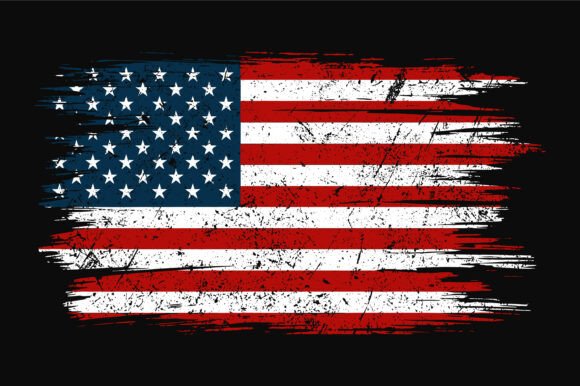 Distressed American Flag. 4th of July Afbeelding Crafts Door Crafts Station