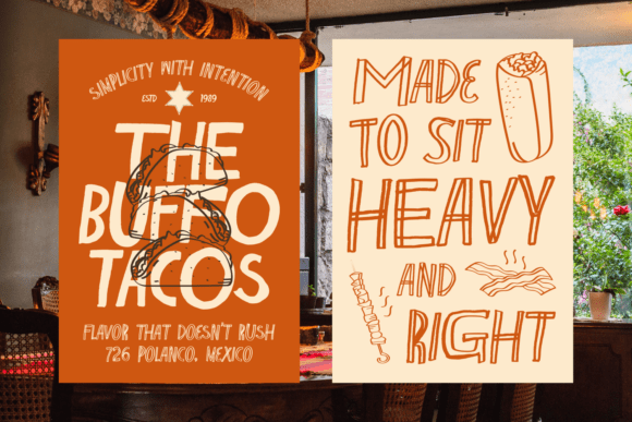Don Rancho Font font preview - 1