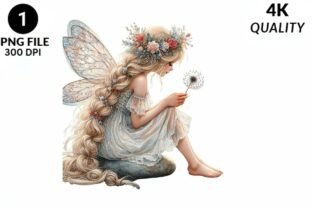 Fairy Dandelion PNG Clipart Graphic by soikotcbd · Creative Fabrica