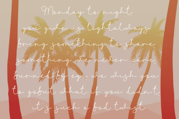Fashion Sunshine Font - Preview 2
