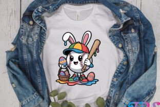 Funny Easter Baseball Bunny PNG Graphic by tauhiddesignstore · Creative ...