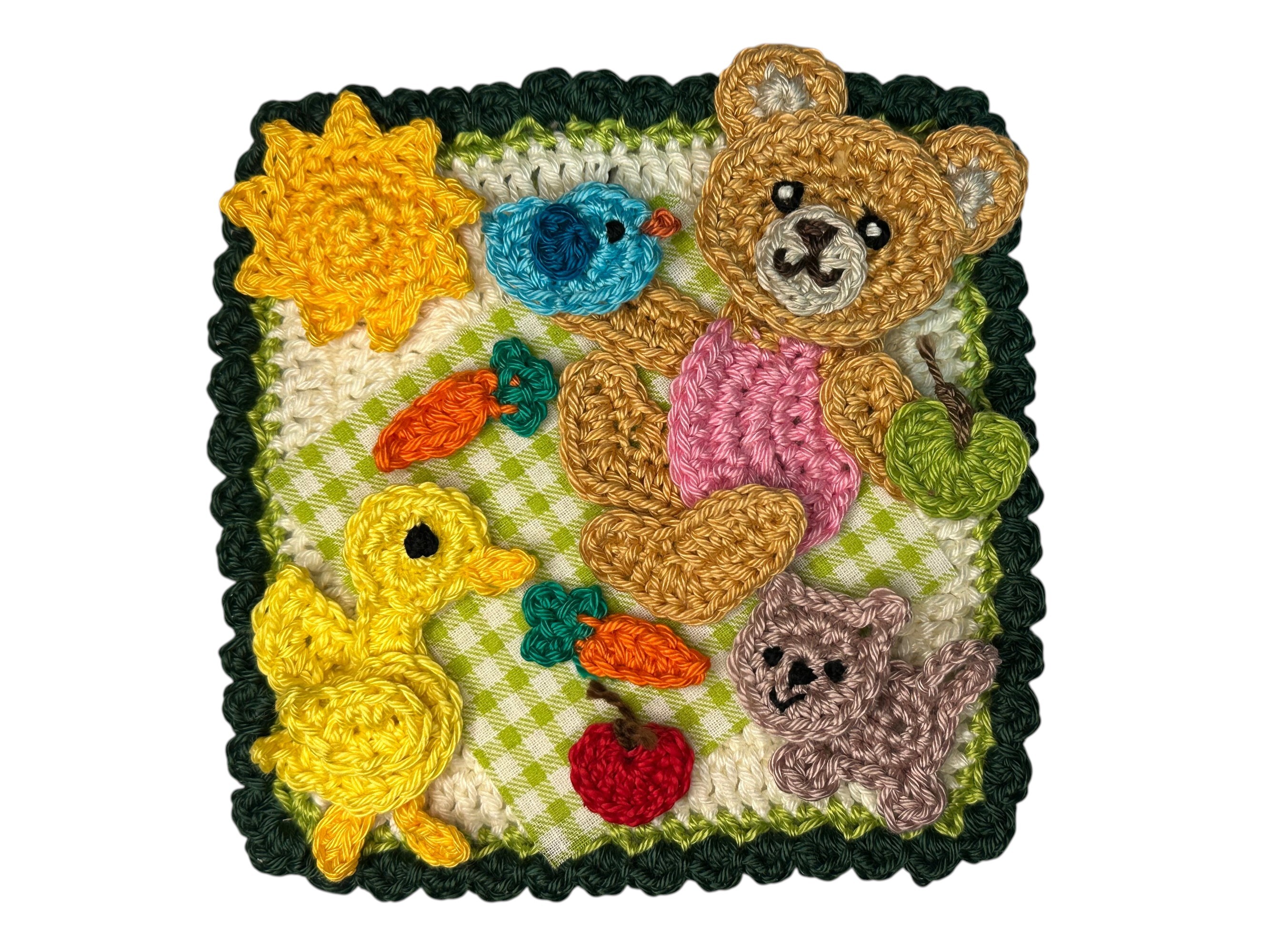 Granny Square Bear 8 Applique Pattern