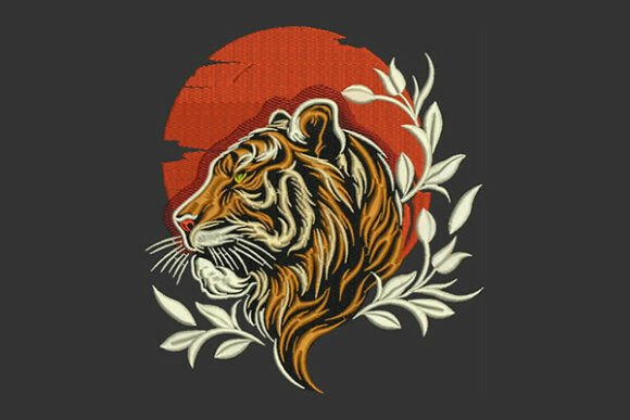 Majestic Tiger & Blood Moon