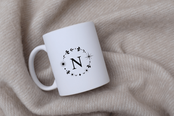 Mystic Star Frame Font PNG with transparent background - Preview 1