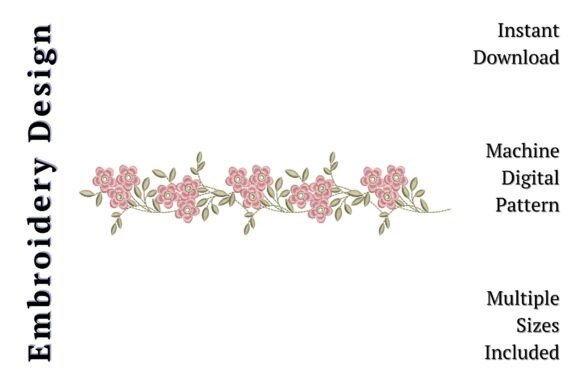 Pink Floral Border Vine