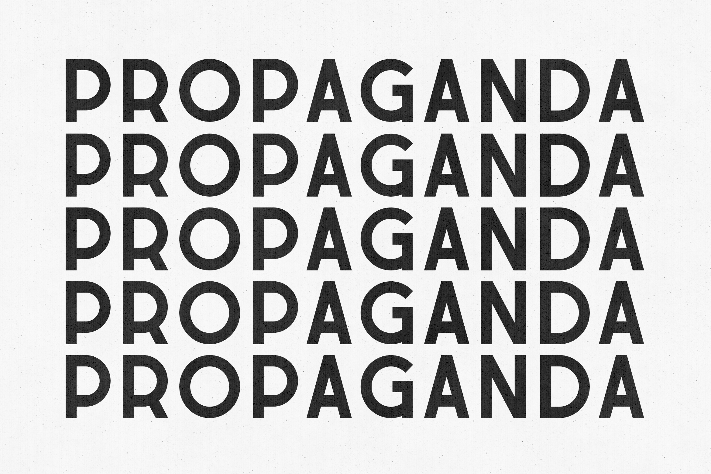 Propaganda preview: bold geometric sans-serif