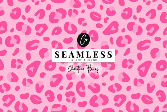 Seamless Pink Leopard Print Pattern