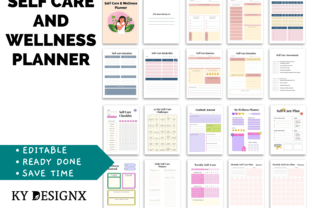 Self Care and Wellness Planner Graphic by KY Designx · Creative Fabrica
