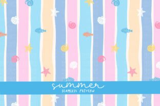 Summer Beach Seamless Pattern Bundle PNG Graphic by DSIGNS · Creative ...