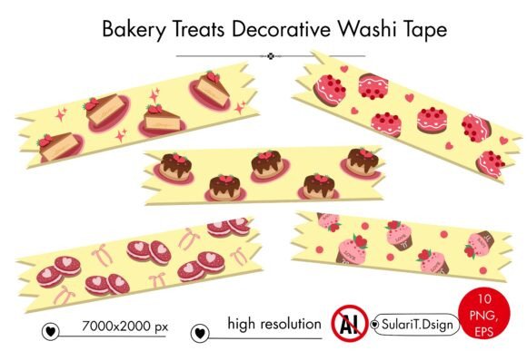 Bakery Treats Decorative Washi Tape