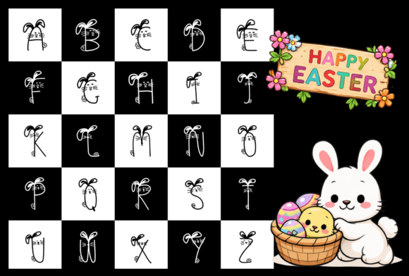 Bunny Cute Font - Preview 1