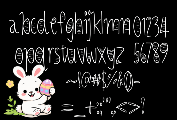 Bunny Cute Font - Preview 2