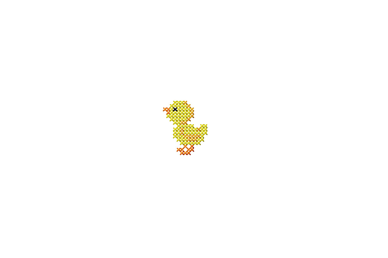 Chicken Embroidery Design for Easter