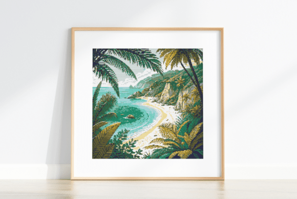 Coastal Seascape Xstitch