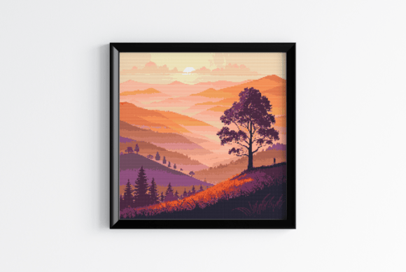 Countryside Path Cross Stitch