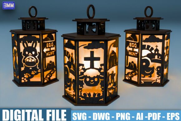 Easter Christian Lantern SVG