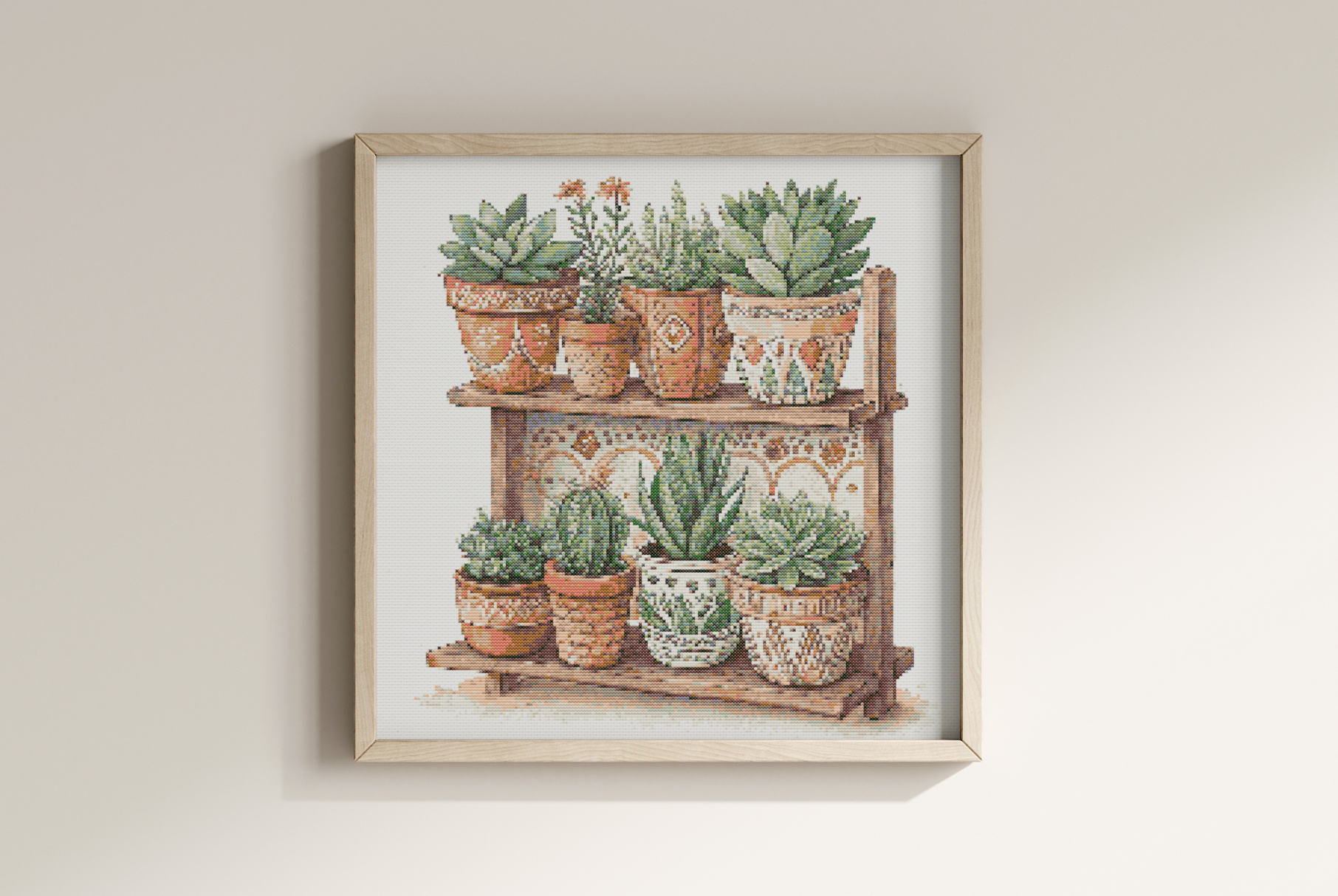 Houseplant Cross Stitch Pattern