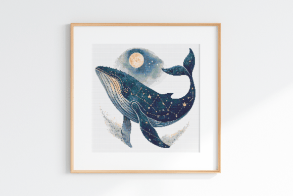 Humpback Whale Cross Stitch Pattern