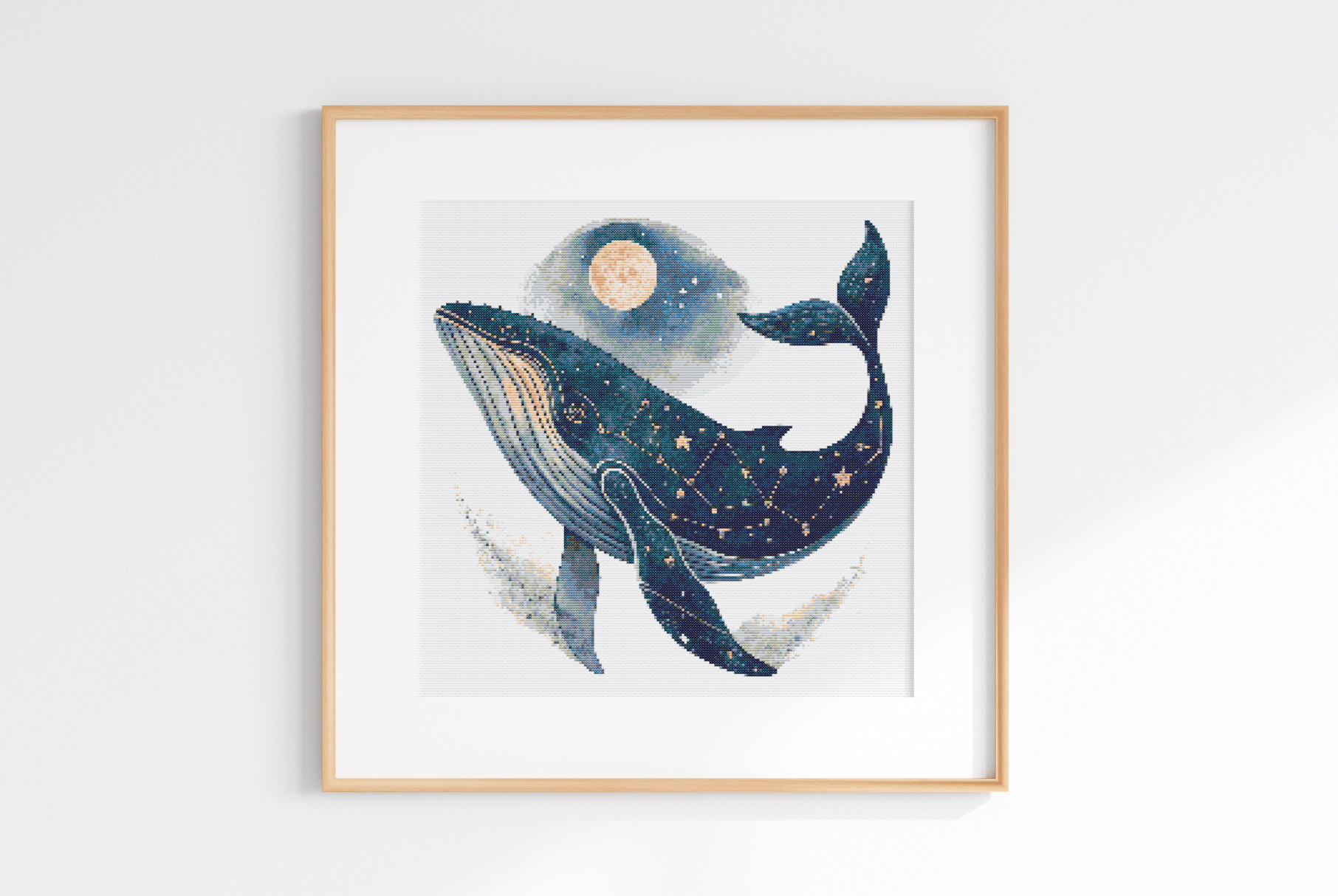 Humpback Whale Cross Stitch Pattern