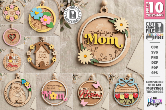 Mother's Day Photo Frame Laser Cut | CNC · Creative Fabrica