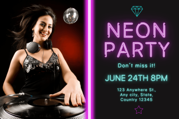 Neon Threads Font PNG with transparent background - Preview 4