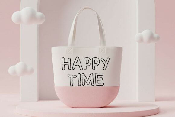 Outline Papper Font PNG with transparent background - Preview 4