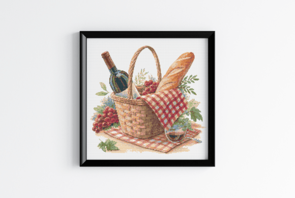 Picnic Cross Stitch Pattern