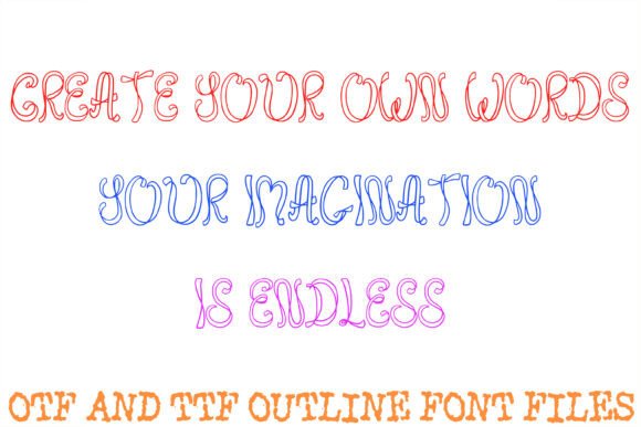 Pretty Ribbon Font PNG with transparent background - Preview 2