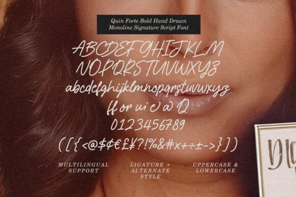 Quin Forte Font PNG with transparent background - Preview 5
