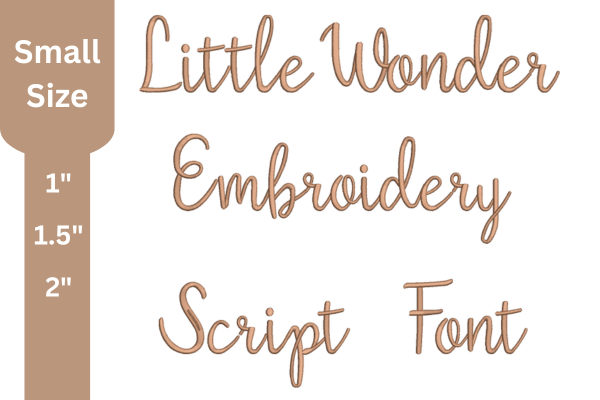 Script Embroidery Font
